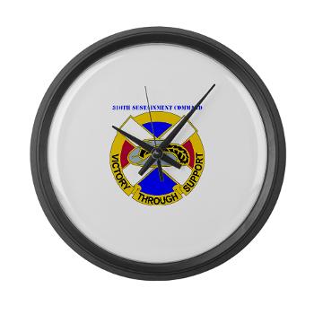 310SC - M01 - 03 - DUI - 310th Sustainment Command with text Large Wall Clock