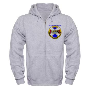 310SC - A01 - 03 - DUI - 310th Sustainment Command with text Zip Hoodie