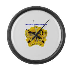 311SC - A01 - 01 - DUI - 311th Sustainment Command with Text - Large Wall Clock