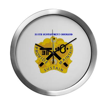 311SC - A01 - 01 - DUI - 311th Sustainment Command with Text - Modern Wall Clock
