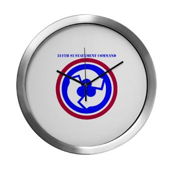 311SC - A01 - 01 - SSI - 311th Sustainment Command with Text - Modern Wall Clock
