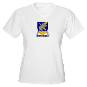 3158AB - A01 - 04 - DUI - 3 - 158 Aviation Battalion - Women's V -Neck T-Shirt