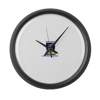 3158AB - M01 - 04 - DUI - 3 - 158 Aviation Battalion with Text - Large Wall Clock