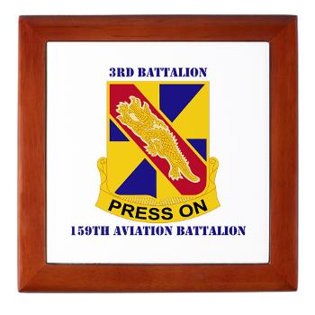 3159AB - M01 - 04 - DUI - 3 - 159 Aviation Battalion with Text - Keepsake Box