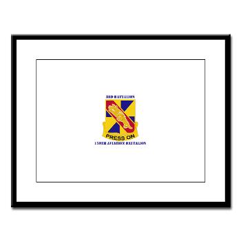 3159AB - M01 - 02 - DUI - 3 - 159 Aviation Battalion with Text - Large Framed Print