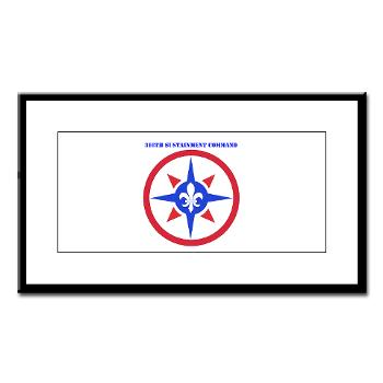 316SC - M01 - 02 - SSI - 316th Sustainment Command with Text - Small Framed Print