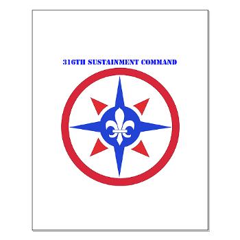 316SC - M01 - 02 - SSI - 316th Sustainment Command with Text - Small Poster