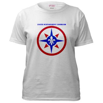 316SC - A01 - 04 - SSI - 316th Sustainment Command with Text - Women's T-Shirt - Click Image to Close