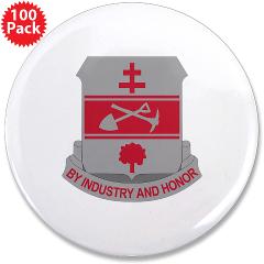 317EB - M01 - 01 - DUI - 317th Engineer Battalion - 3.5" Button (100 pack)