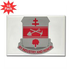 317EB - M01 - 01 - DUI - 317th Engineer Battalion - Rectangle Magnet (10 pack)