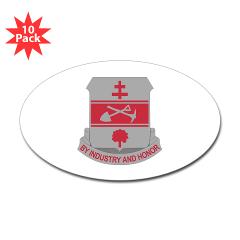 317EB - M01 - 01 - DUI - 317th Engineer Battalion - Sticker (Oval 10 pk)