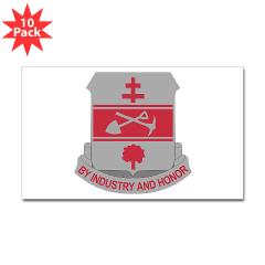 317EB - M01 - 01 - DUI - 317th Engineer Battalion - Sticker (Rectangle 10 pk)