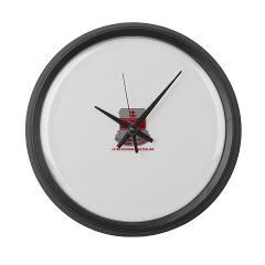 317EB - M01 - 03 - DUI - 317th Engineer Battalion with Text - Large Wall Clock