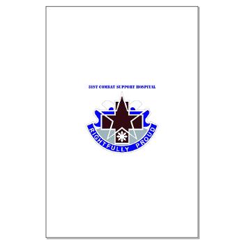 31CSH - M01 - 02 - DUI - 31st Combat Support Hospital with Text - Large Poster