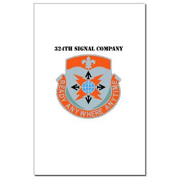 324SC - M01 - 02 - DUI - 324th Signal Company with Text - Mini Poster Print