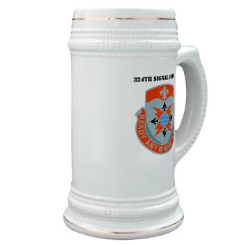 324SC - M01 - 03 - DUI - 324th Signal Company with Text - Stein
