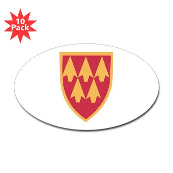 32AAMDC - M01 - 01 - SSI - 32nd Army Air and Missile Defense Command - Sticker (Oval 10 pk)