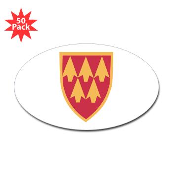 32AAMDC - M01 - 01 - SSI - 32nd Army Air and Missile Defense Command - Sticker (Oval 50 pk)