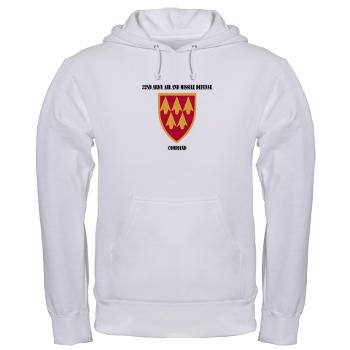 32AAMDC - A01 - 03 - SSI - 32nd Army Air and Missile Defense Command with Text - Hooded Sweatshirt