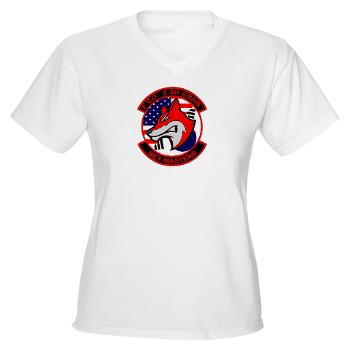 32AR- A01 - 04 - DUI - 3-2nd Aviation Regt (GSAB) - Women's V-Neck T-Shirt
