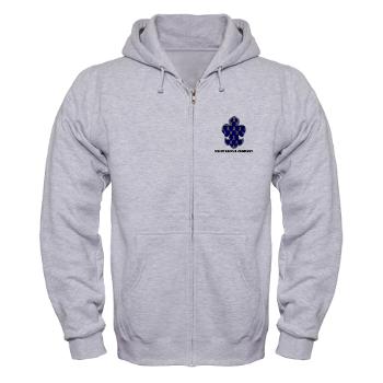331SC - A01 - 03 - 331st Signal Company with Text - Zip Hoodie