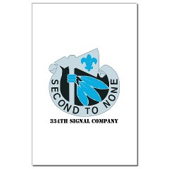 334SR - M01 - 02 - DUI - 334th Signal Company with Text - Mini Poster Print - Click Image to Close