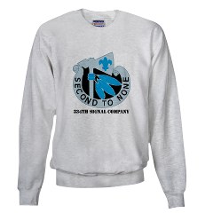 334SR - A01 - 03 - DUI - 334th Signal Company with Text - Sweatshirt - Click Image to Close