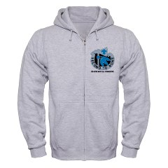 334SR - A01 - 03 - DUI - 334th Signal Company with Text - Zip Hoodie - Click Image to Close
