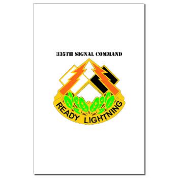 335SC - A01 - 01 - DUI -335th Signal Command with Text - Mini Poster Print