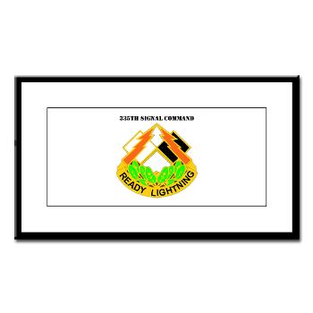 335SC - A01 - 01 - DUI -335th Signal Command with Text - Small Framed Print