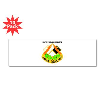 335SC - A01 - 01 - DUI -335th Signal Command with Text - Sticker (Bumper 10 pk) - Click Image to Close