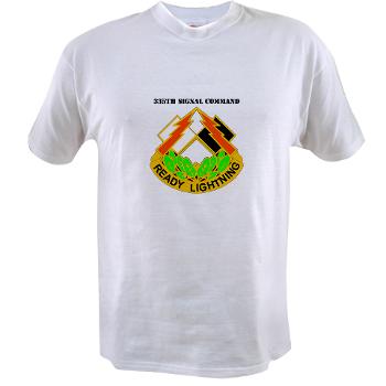 335SC - A01 - 01 - DUI -335th Signal Command with Text - Value T-Shirt - Click Image to Close