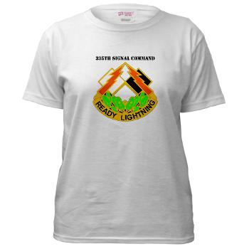 335SC - A01 - 01 - DUI -335th Signal Command with Text - Women's T-Shirt - Click Image to Close