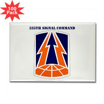 335SC - A01 - 01 - SSI -335th Signal Command with Text - Rectangle Magnet (100 pack) - Click Image to Close