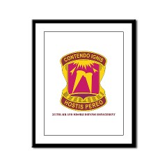 357AMDD - M01 - 02 - DUI - 357th Air & Missile Defense Detachment with Text Framed Panel Print