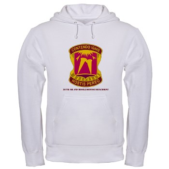 357AMDD - M01 - 03 - DUI - 357th Air & Missile Defense Detachment with Text Hooded Sweatshirt - Click Image to Close