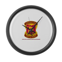 357AMDD - M01 - 03 - DUI - 357th Air & Missile Defense Detachment with Text Large Wall Clock