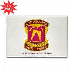357AMDD - M01 - 01 - DUI - 357th Air & Missile Defense Detachment with Text Rectangle Magnet (10 pack) - Click Image to Close