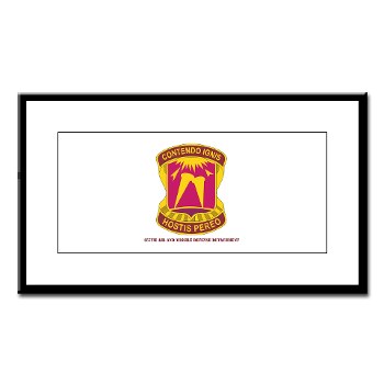 357AMDD - M01 - 02 - DUI - 357th Air & Missile Defense Detachment with Text Small Framed Print