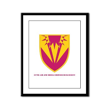 357AMDD - M01 - 02 - SSI - 357th Air & Missile Defense Detachment with Text Framed Panel Print