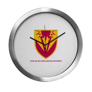 357AMDD - M01 - 03 - SSI - 357th Air & Missile Defense Detachment with Text Modern Wall Clock - Click Image to Close