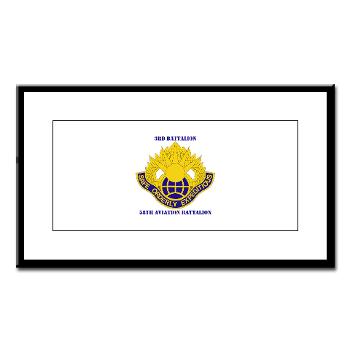 358AB - M01 - 02 - DUI - 3 - 58 Aviation Battalion with Text - Small Framed Print
