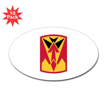 35ADAB - M01 - 01 - SSI - 35th Air Defense Artillery Brigade - Sticker (Oval 10 pk)