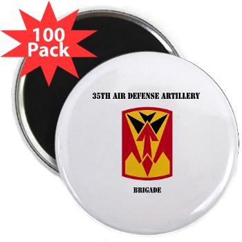 35ADAB - M01 - 01 - SSI - 35th Air Defense Artillery Brigade with Text - 2.25" Magnet (100 pack)