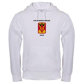 35ADAB - A01 - 03 - SSI - 35th Air Defense Artillery Brigade with Text - Hooded Sweatshirt