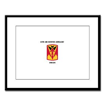 35ADAB - M01 - 02 - SSI - 35th Air Defense Artillery Brigade with Text - Large Framed Print
