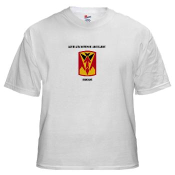 35ADAB - A01 - 04 - SSI - 35th Air Defense Artillery Brigade with Text - White t-Shirt