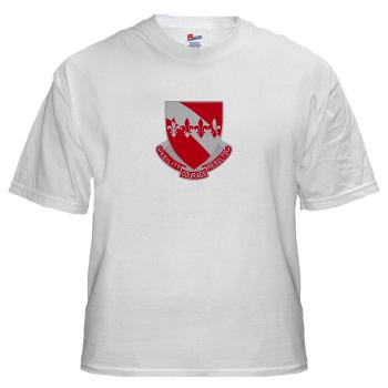 35EB - A01 - 04 - DUI - 35th Engineer Battalion - White t-Shirt