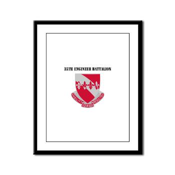 35EB - M01 - 02 - DUI - 35th Engineer Battalion with Text - Framed Panel Print - Click Image to Close
