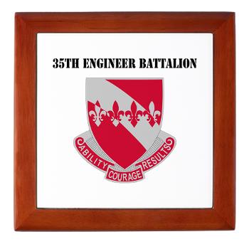35EB - M01 - 03 - DUI - 35th Engineer Battalion with Text - Keepsake Box - Click Image to Close